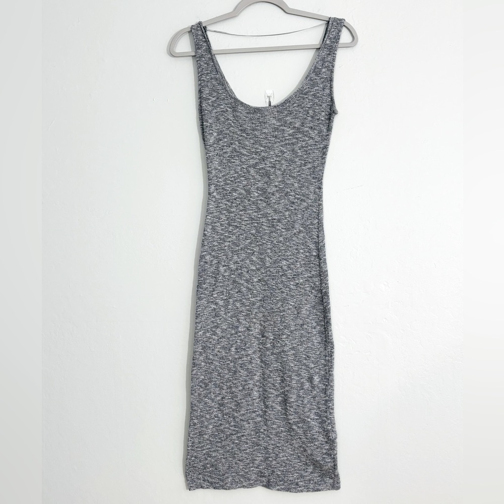 Bershka heathered gray tank dress M